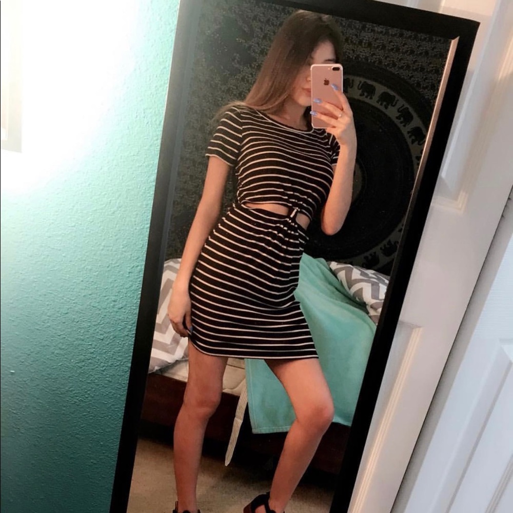 cut out t-shirt dress